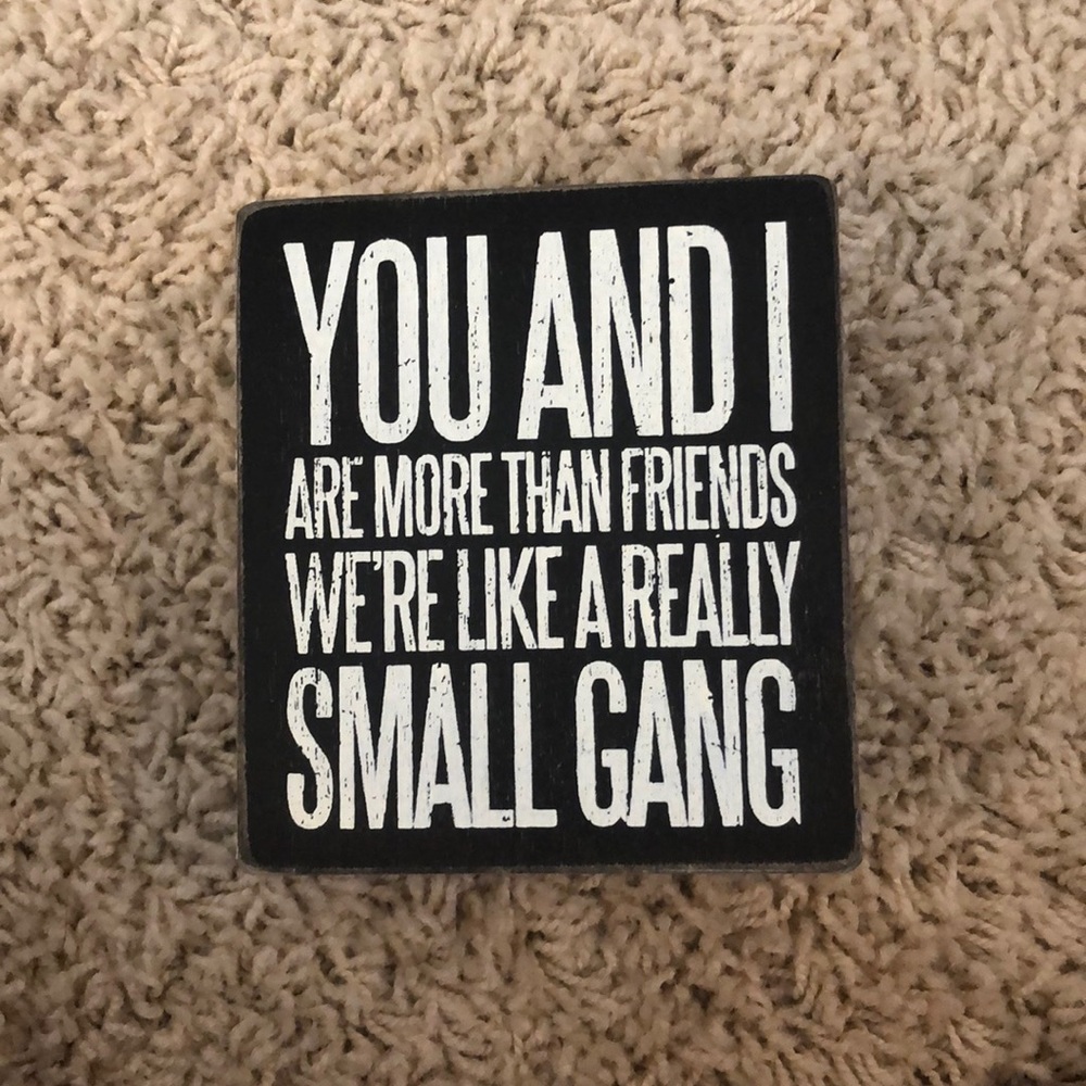 Box Sign with wording for your BFF